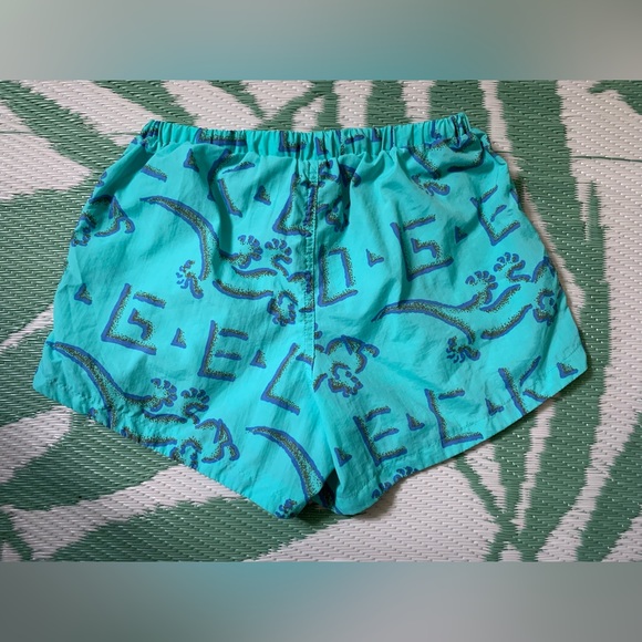 Gecko Hawaii Women's Neon Mint Retro Board Shorts sz small - Picture 4 of 5